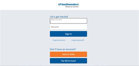 u t southwestern mychart login|utsw login.